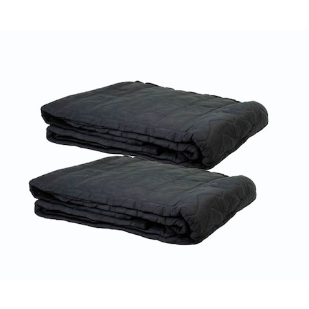 Mytee Products Sound Dampening Blanket 96in x 80in, Black, Woven Cotton/Polyester, 2PK MB-SB-1x2