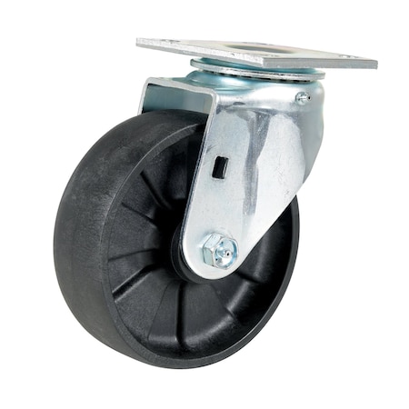 Vestil Light Duty Glass Filled Nylon Swivel Caster 6 In. Diameter x 2 In. Width 1200 lb Black CST-HLD-6X2GFN-S