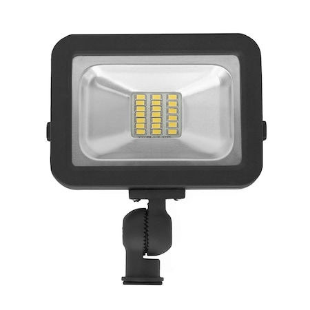 Factory 2U Lighting LED Flood Light 10w, 963lm, 4000K, Knuckle Mount, 100-277V AC, Black 803801