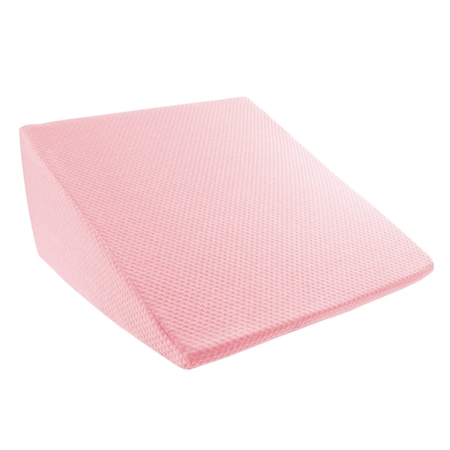 Lavish Home Extra High Wedge Pillow Memory Foam Pillow with Bamboo Fiber Cover-Great for Better Sleep, Pink 82-TEX1026
