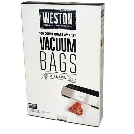 Weston Vacuum Seal Bag, Plastic, Clear 30-0101-W