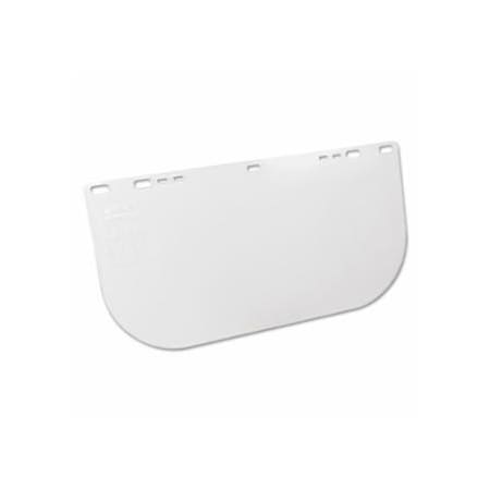 Jackson Safety F20 Polycarbonate Faceshield, 34-60, Uncoated, Clear, E Shape, Unbound, 15.5 in L x 8 in H,  138-29109