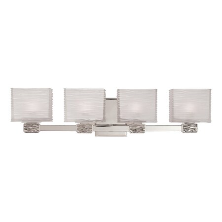 Hudson Valley Lighting Hartsdale 4 Light Bath And Vanity 26 In. Polished Nickel 4664-PN