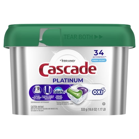 Cascade Platinum Fresh Scent Pods Dishwasher Detergent 18.8 oz 1 pk 80797192