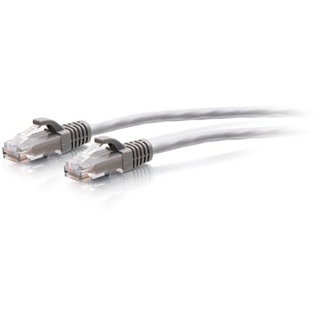 C2G 9FT/2.7M CAT6A SLIM PATCH 28AWG GRAY C2G30119