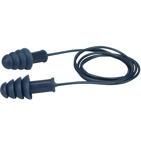 Pip Metal Detectable Reusable TPR Corded Ear Plugs, NRR 27, 100PK 267-HPR410D