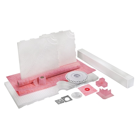 M-D Building Products 48 in. x 48 in. PROVA-SHOWER KIT Center Drain TT8306STS05ES