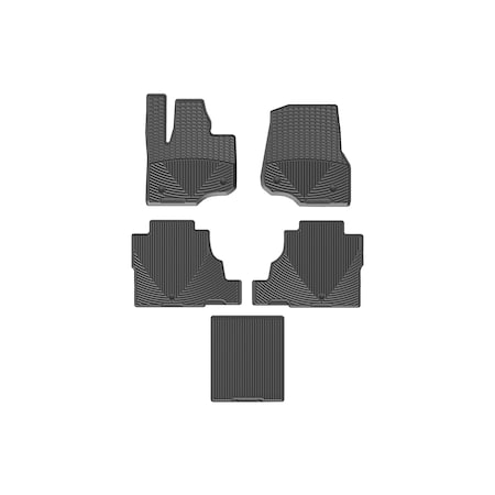 Weathertech Black, Front, Rear, and Rear All Weather Floor Mats W477-W478-W480