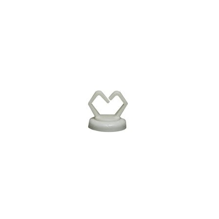 Cable Wholesale 1/2in White Magnetic Cable Holder, Strong Polymer Cable Holder, 10 pound pull force, Plenum 30MA-19201
