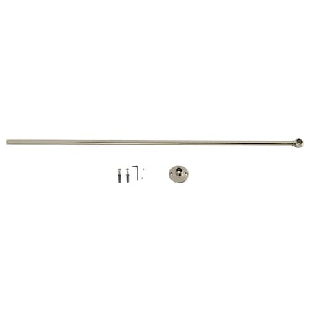 Kingston Brass Shower Curtain Rod Support, Brushed Nickel CCS348