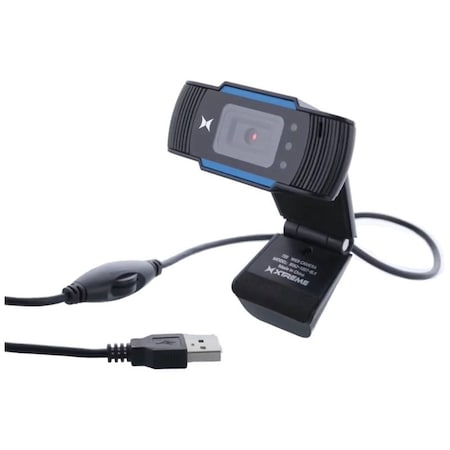 Xtreme HD Studio Pro Web Camera streams and records video in crisp 720P HD resolution w/3 bright LED light XCA21007BLK
