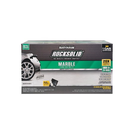 Rust-Oleum Floor Coating Kit RockSolid Marble Mountain White 80 oz Marble Mountain White 306321