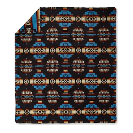 Homeroots Sunset Tribal Print Throw Blanket 470423