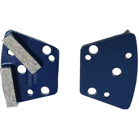 Vantage Product Diamond Grinding Disc for Trapezoid Grinders, 2 Bar Segment, 120/150 Grit, Hard Bond M-TQC10-2B120-H