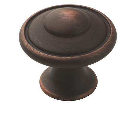 Amerock Everyday Heritage 1-3/16 in 30 mm Diameter Oil-Rubbed Bronze Cabinet Knob, 10PK TEN53002ORB
