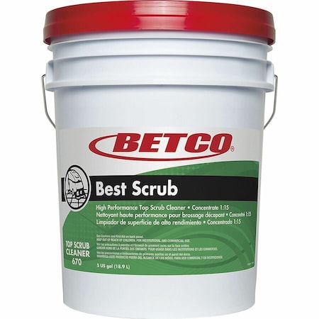 Betco Best Scrub High Performance Floor Cleaner, 5 gal 6700500