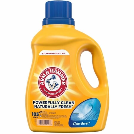 Arm & Hammer Clean Burst Laundry Detergent - For Laundry, Fabric - Concentrate - Liquid - 105 fl oz (3.3 quart) 3320050024