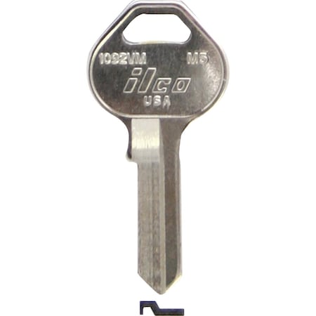Ilco Master Nickel Plated Padlock Key M5 / 1092VM, 10PK IAL32312162