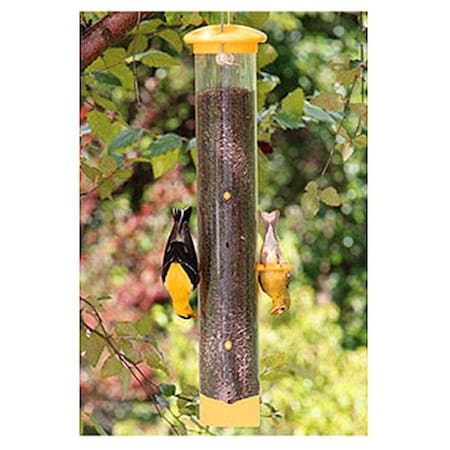 Woodlink Ltd Woodlink NAWLMTF 6 Port Finch Tube Feeder- Yellow 143315