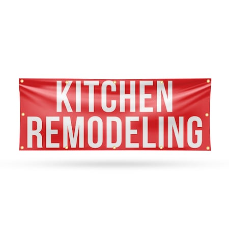 Signmission Kitchen Remodeling, 48 Inch x 120 Inch, Vinyl Banner B-120-30718