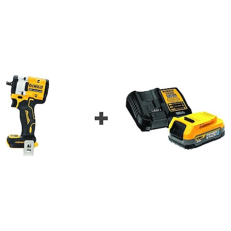 Dewalt Impact Wrench, Crdls, 3/8", Bonus Battery DCF923B