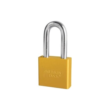Master Lock Co Padlock 2in Shackle Aluminum Yellow A1306KD YLW