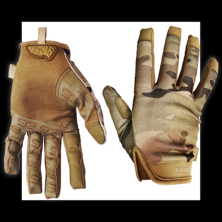 Glove Station Impulse 2.0 Gloves, Suede Palm, Breathable Spandex, M Size GS-MIL438-MOC-M