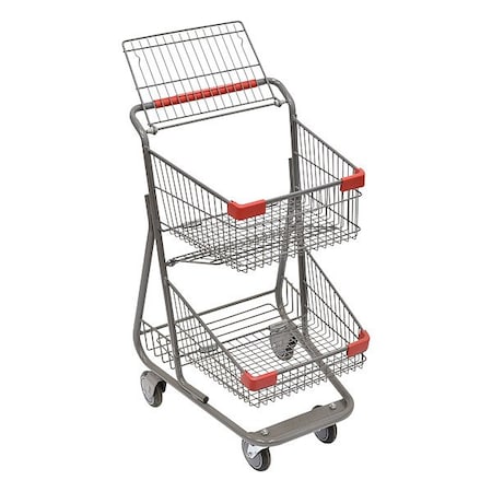 Specialty Store Services ShoppingCart, Metal, 22-1/2inL, 20-inW 9663DG