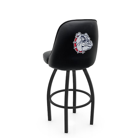 Holland Bar Stool Co Logo Grizzly Gonzaga 30 in. Swivel Bar Stool with Black Wrinkle Finish L048