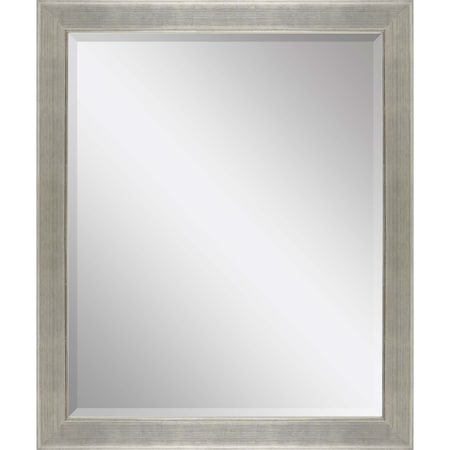 Homeroots 33" Silver Solid Wood Framed Accent Mirror 632812