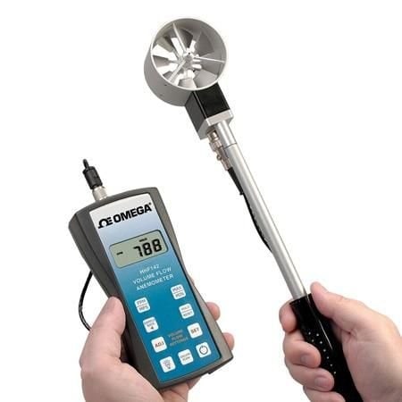 Omega HH ANEMOMETER KIT, 1 PROBE HHF142A-V
