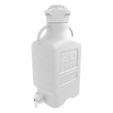 Zoro Select Carboy, HDPE, 640 mm H, White 152-3221-OEM