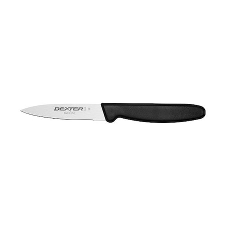 Dexter Russell Paring Knife, 3 in Blade, Black Handle 31611B