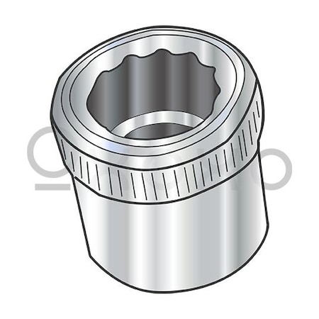 Oxoxo 5/16-18 Socket Allen Nut 18-8 Stainless Steel, 100PK 633197