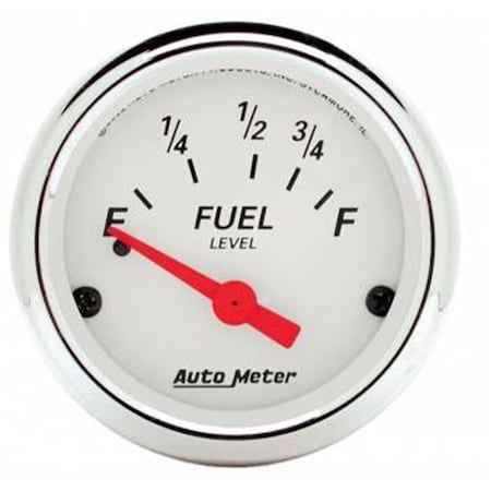 Auto Meter 1316 Arctic White Fuel Level Gauge - 2.06 in. ATM1316