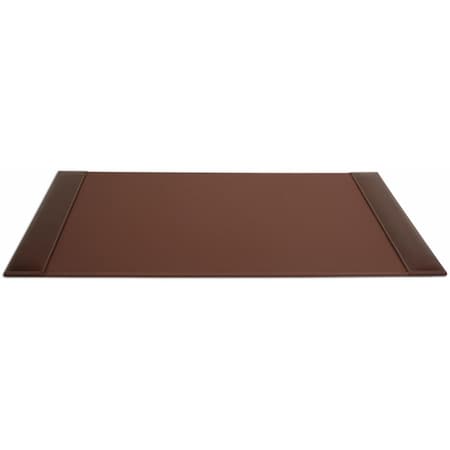 Made-To-Order Rustic Leather 34x20 Desk Pad with Side Rails MA59820