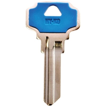 Hy-Ko Key Blank, Brass/Plastic, Nickel, For: Dexter Cabinet, House Locks and Padlocks 13005DE6