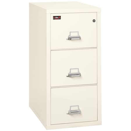 Fireking 3 Drawer, 2 Hr Fire & Impact Rated, Vertical, 31" depth Letter Ivory White 3-1943-2IW