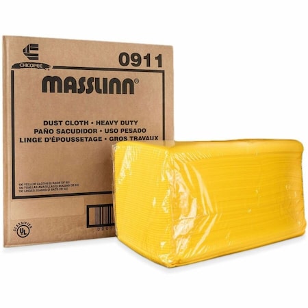 Chix Masslinn Dust Cloths, 24 x 24, Yellow, PK100 0911