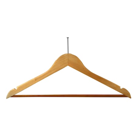 Rdi Mens Hanger Natural Flat Ball Top Chrome 100cs, 100PK HGM-NFL-BTC