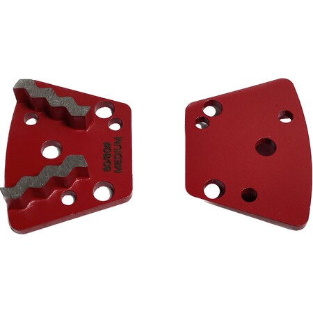 Vantage Product Diamond Grinding Disc for Trapezoid Grinders, 2 Swirl Segment, 60/80 Grit, Medium Bond M-TQC10-2S6080-M