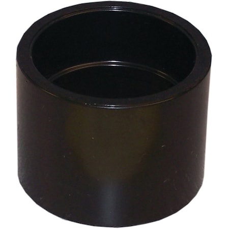 Genova CANPLAS Repair Pipe Coupling, 112 in, Hub, ABS, Black, 40 Schedule 103001RBC