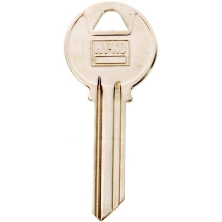 Hy-Ko Key Blank, Brass, Nickel, For: Yale Cabinet, House Locks and Padlocks 11010Y78
