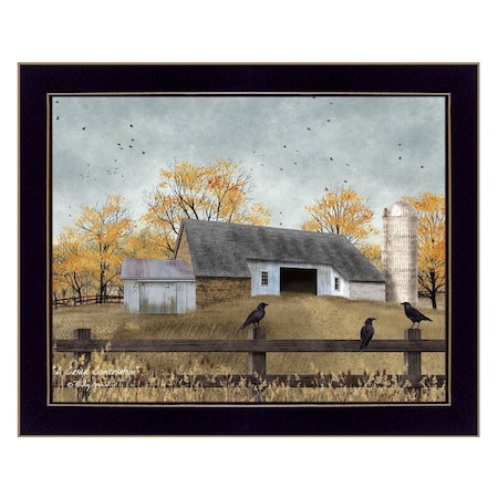 Homeroots A Casual Conversation 1 Black Framed Print Wall Art 415238