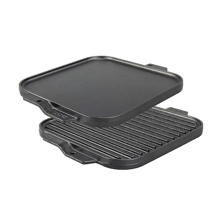 Lodge 10.5 Inch Cast Iron Reversible Grill/Griddle, 3PK LSRG3