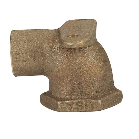Nibco 1/2 in. Sweat X 1/2 in. D FPT Brass Drop Ear Elbow, 10PK CP-BF0150LC