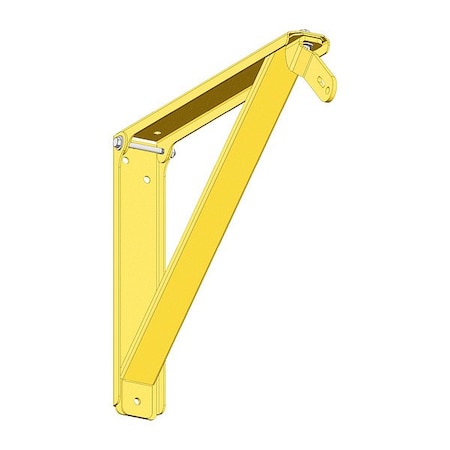 Schaefer Mounting Bracket, Yellow, Steel, 30 in L WM36D-Y