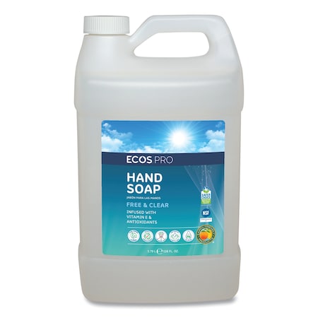 Ecos Pro Liquid Hand Soap, Free and Clear Scent, 1 gal PL9663/04
