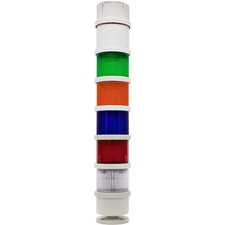 Edwards Signaling Tower Light Module, 24V AC, 24V DC, Amber, 70 mm Dia., 3 1/8 in Height, LED, 270BC Series 270LEDSA24AD