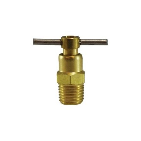 Midland Industries COCK DR 1/8IN MIP BRS 150PSI HDL PIN 46080